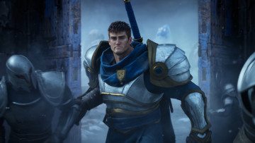 Картинка видео+игры league+of+legends рыцари ворота крепость garen