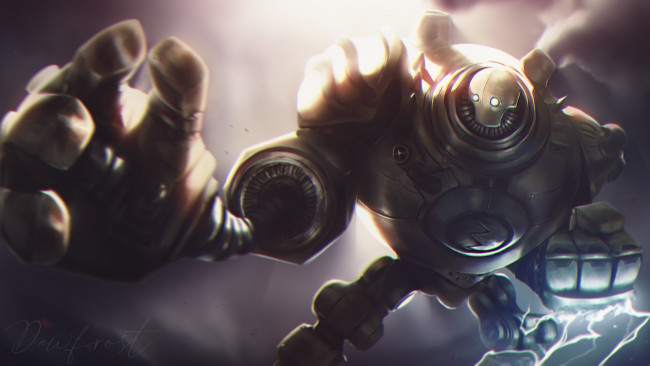Обои картинки фото видео игры, league of legends, блицкранк, киборг, blitzcrank