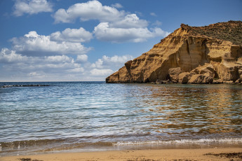 Картинка природа побережье море скалы облака