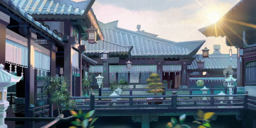 Картинка рисованное кино +мультфильмы дома мосты