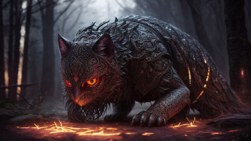 Картинка фэнтези существа нейросети графика нейроарт ai art нейронные сети рисунки нейро искусство