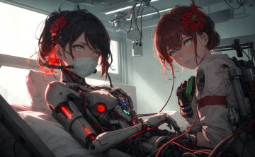 Картинка аниме оружие +техника +технологии нейросети графика нейроарт ai art нейронные сети рисунки нейро искусство