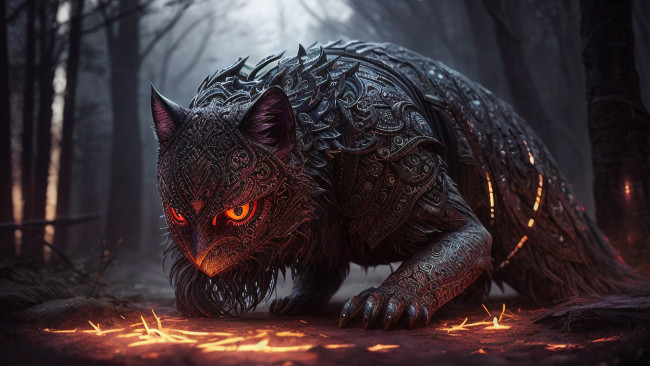 Обои картинки фото фэнтези, существа, нейросети, графика, нейроарт, ai, art, нейронные, сети, рисунки, нейро, искусство