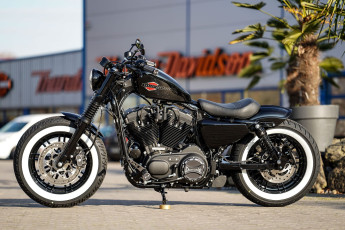 обоя харлей, мотоциклы, harley-davidson, мотоцикл, байк, thunderbike, customs