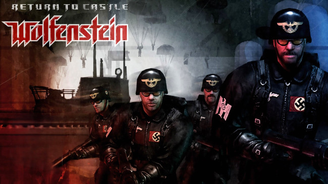 Обои картинки фото видео игры, return to castle wolfenstein, фашисты, оружие, десант