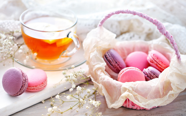 Обои картинки фото еда, макаруны, лакомство, печенье, ассорти