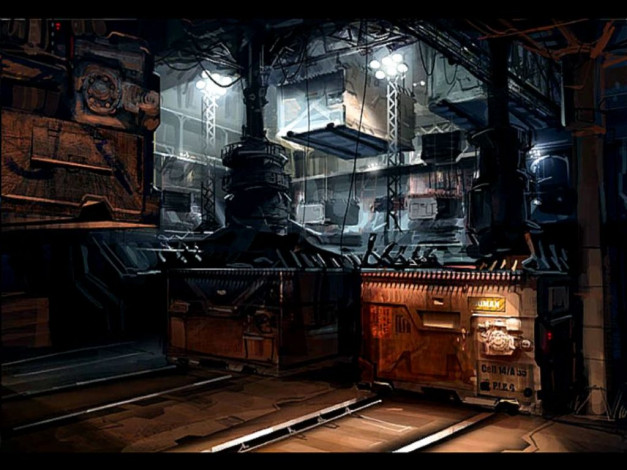 Обои картинки фото контейнерный, маршрутизатор, видео, игры, chronicles, of, riddick, escape, from, butcher, bay