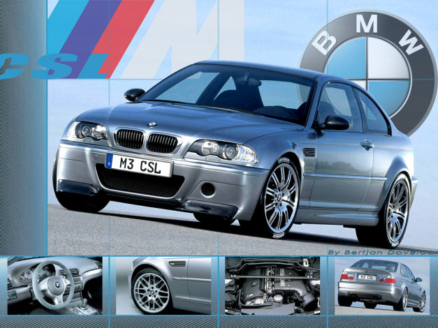 Обои картинки фото m3, csl, автомобили, bmw