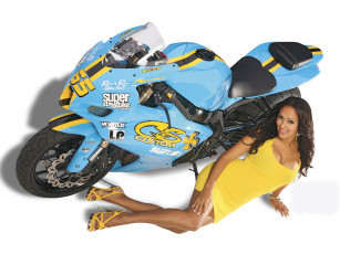 Картинка мотоциклы мото девушкой