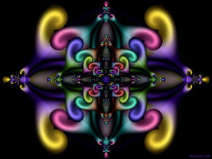 Картинка 3д графика fractal фракталы