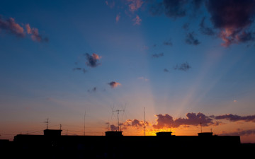 Картинка природа восходы закаты небо вечер