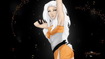 Картинка рисованные люди блондинка