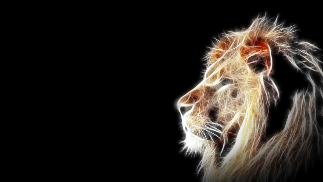 Обои картинки фото 3д, графика, animals, животные, лев