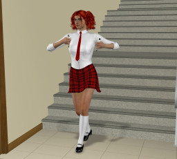 Картинка 3д графика people люди девушка