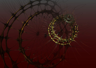 Картинка 3д графика fractal фракталы цвет узор фон