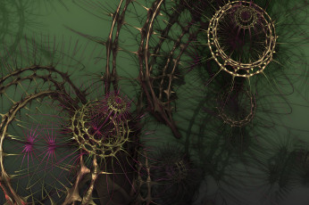 Картинка 3д графика fractal фракталы фон цвета узор