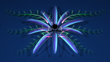 Картинка 3д графика flowers цветы фон лепестки