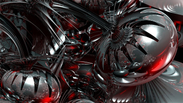 Картинка 3д графика fractal фракталы фон цвета узор