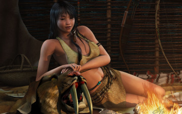 Картинка 3д графика people люди девушка