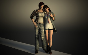 Картинка 3д графика people люди девушки