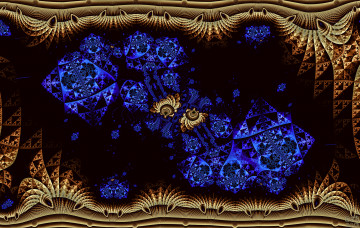 Картинка 3д графика fractal фракталы фон цвета узор