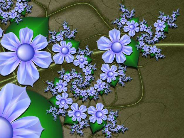 Обои картинки фото 3д, графика, flowers, цветы, фон, узор, лепестки