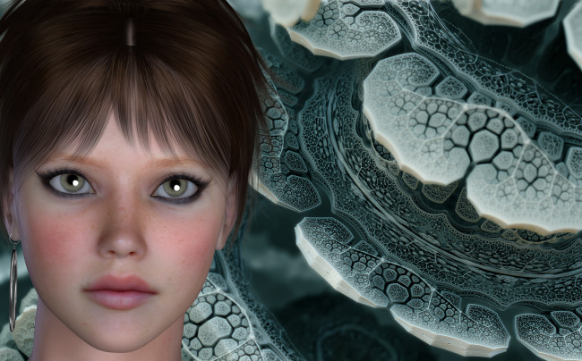 Обои картинки фото 3д, графика, portraits, портрет, девушка