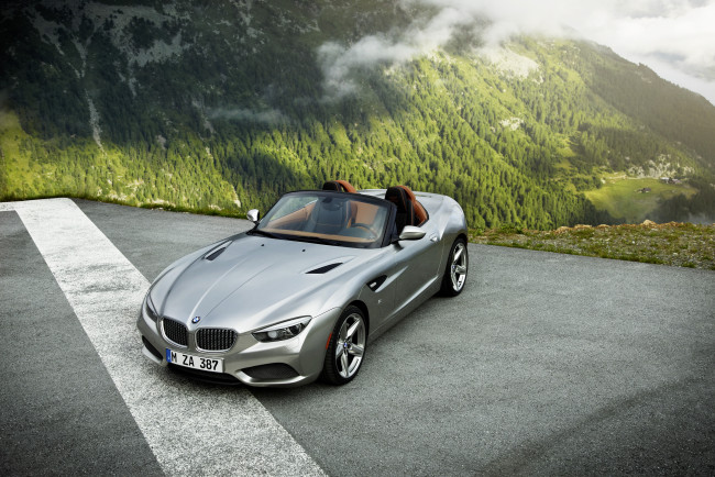 Обои картинки фото 2012, bmw, roadster, zagato, автомобили