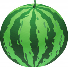 Картинка векторная+графика еда арбуз