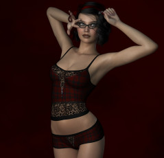 Картинка 3д+графика люди+ people взгляд девушка