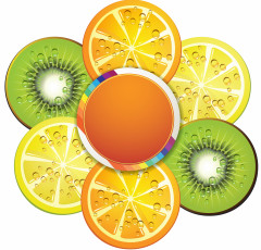 Картинка векторная+графика еда цитрусы