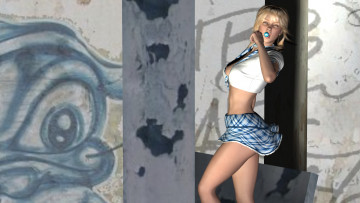 Картинка 3д+графика люди+ people взгляд девушка