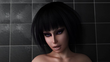 Картинка cathy+goth 3д+графика существа+ creatures взгляд девушка