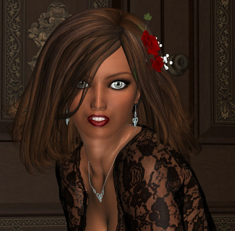 Обои картинки фото robin, 3д графика, портрет , portraits, девушка, взгляд