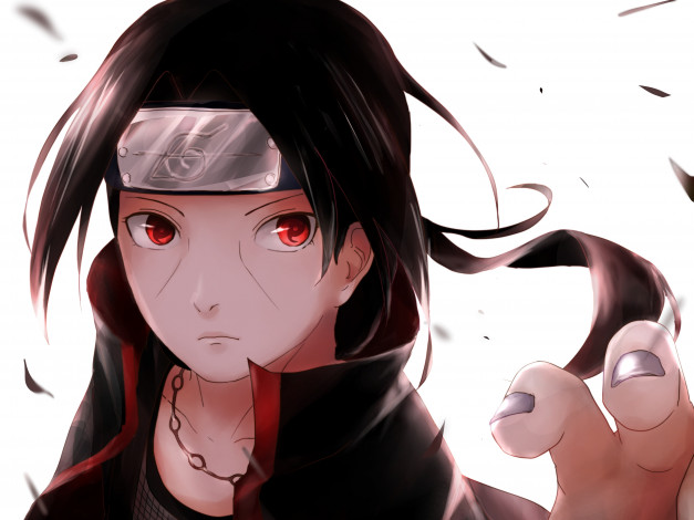 Обои картинки фото аниме, naruto, art, mangekyou, sharingan, itachi
