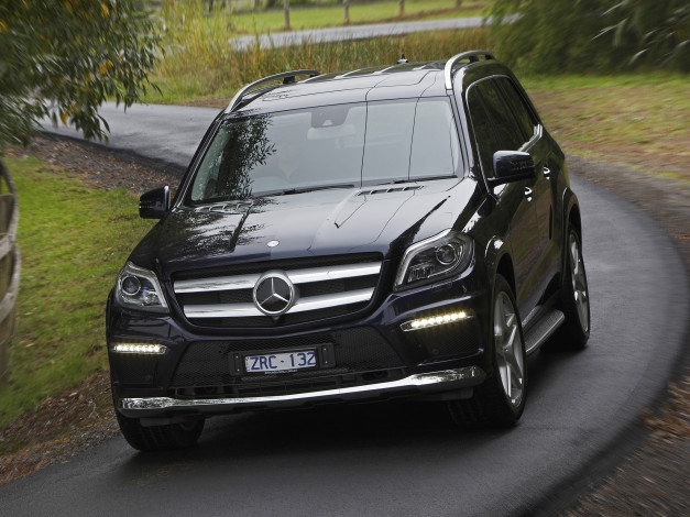 Обои картинки фото автомобили, mercedes-benz, amg, gl, 500, sports, package, темный, x166, au-spec