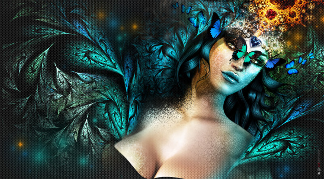 Обои картинки фото 3д графика, фантазия , fantasy, девушка