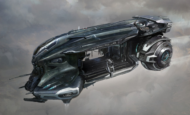 Обои картинки фото фэнтези, транспортные средства, будущее, летательный, аппарат, вооружение