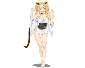 Картинка аниме животные +существа девушка фон арт ichigo