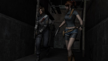 Картинка 3д+графика фантазия+ fantasy девушки взгляд фон оружие