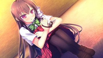 Картинка аниме unknown +другое взгляд девушка арт видеокамера narumi yuu плачет слёзы shirosawa miyuri loverec