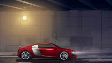 Картинка автомобили audi красный r8