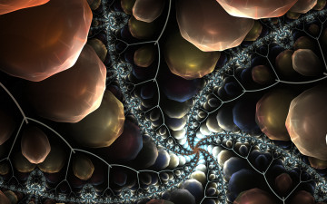 Картинка 3д+графика фракталы+ fractal цвета фон узор