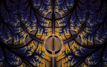 Картинка 3д+графика фракталы+ fractal цвета фон узор