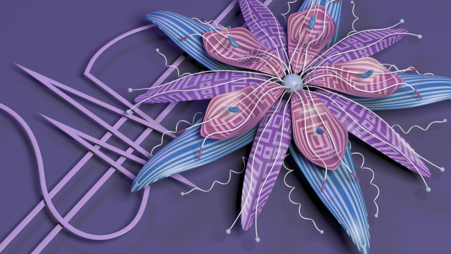 Обои картинки фото 3д графика, цветы , flowers, узор, цвета, фон