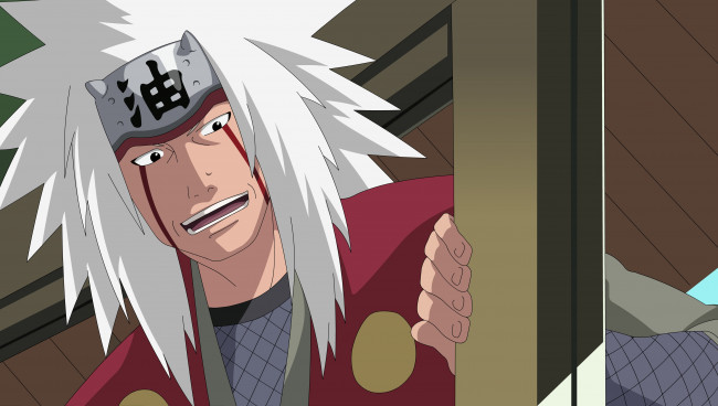 Обои картинки фото аниме, naruto, jiraya, фон, взгляд, парень