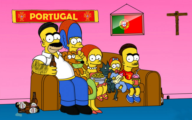 Обои картинки фото мультфильмы, the simpsons, персонажи