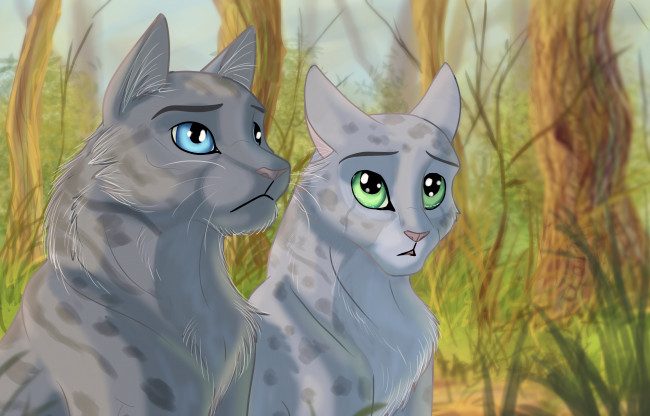 Обои картинки фото рисованное, животные,  коты, друзья, встреча, коты, фон