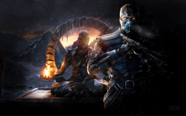 Обои картинки фото mortal kombat x - sub - zero, видео игры, mortal kombat x, x, mortal, gos, sub-zero, sub, kombat, zero, видео, игры, 1920x1200