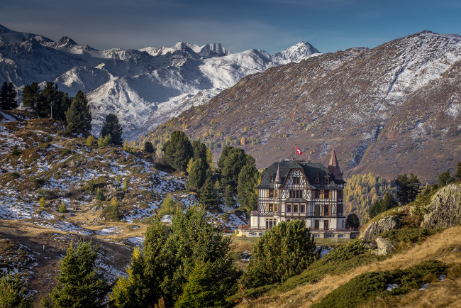 Обои картинки фото villa cassel, города, - пейзажи, горы
